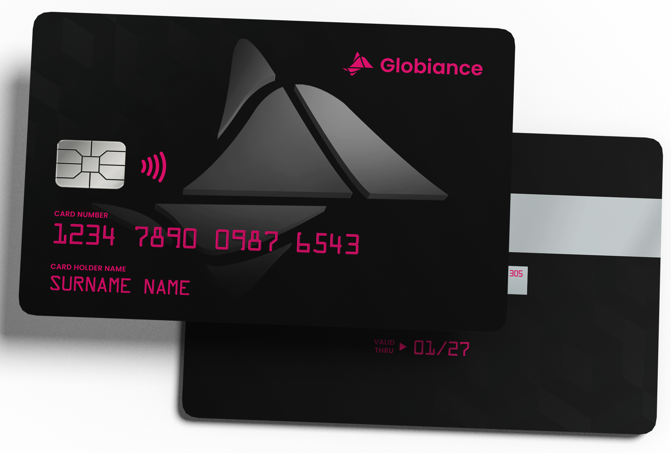 Black Plastic Card