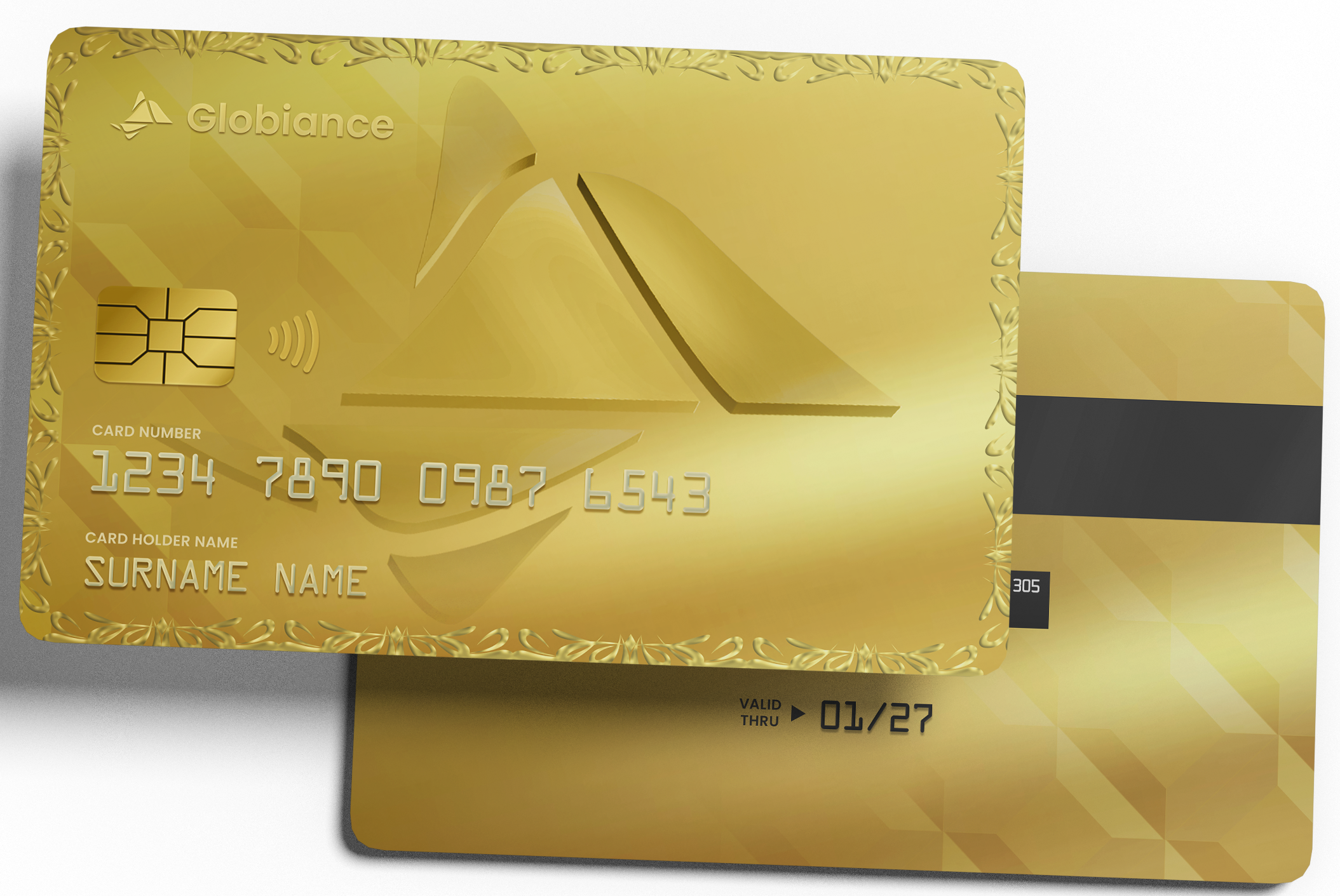 Gold Metal Card